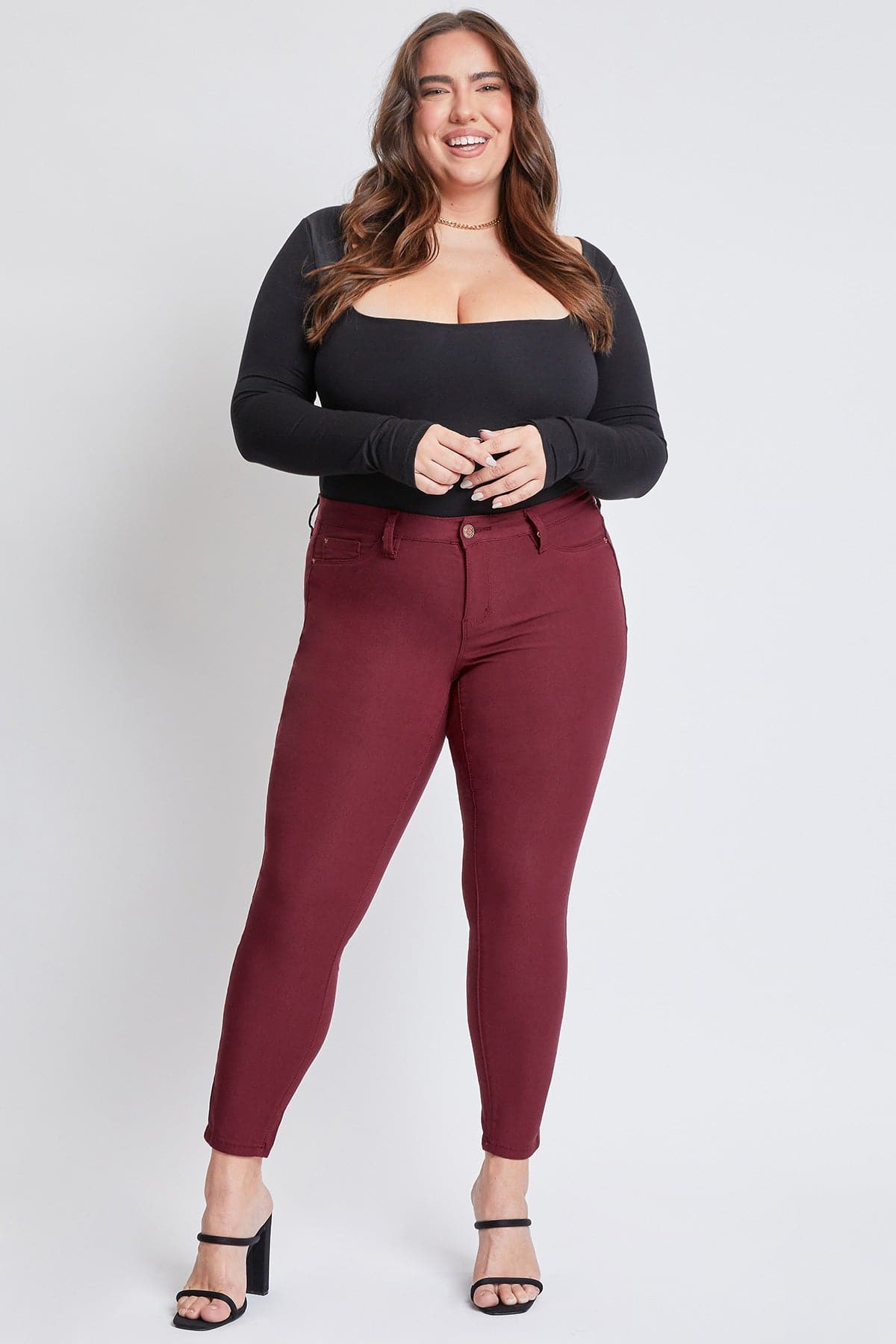 Women's Plus Hyperstretch Skinny Pants YMI JEANS